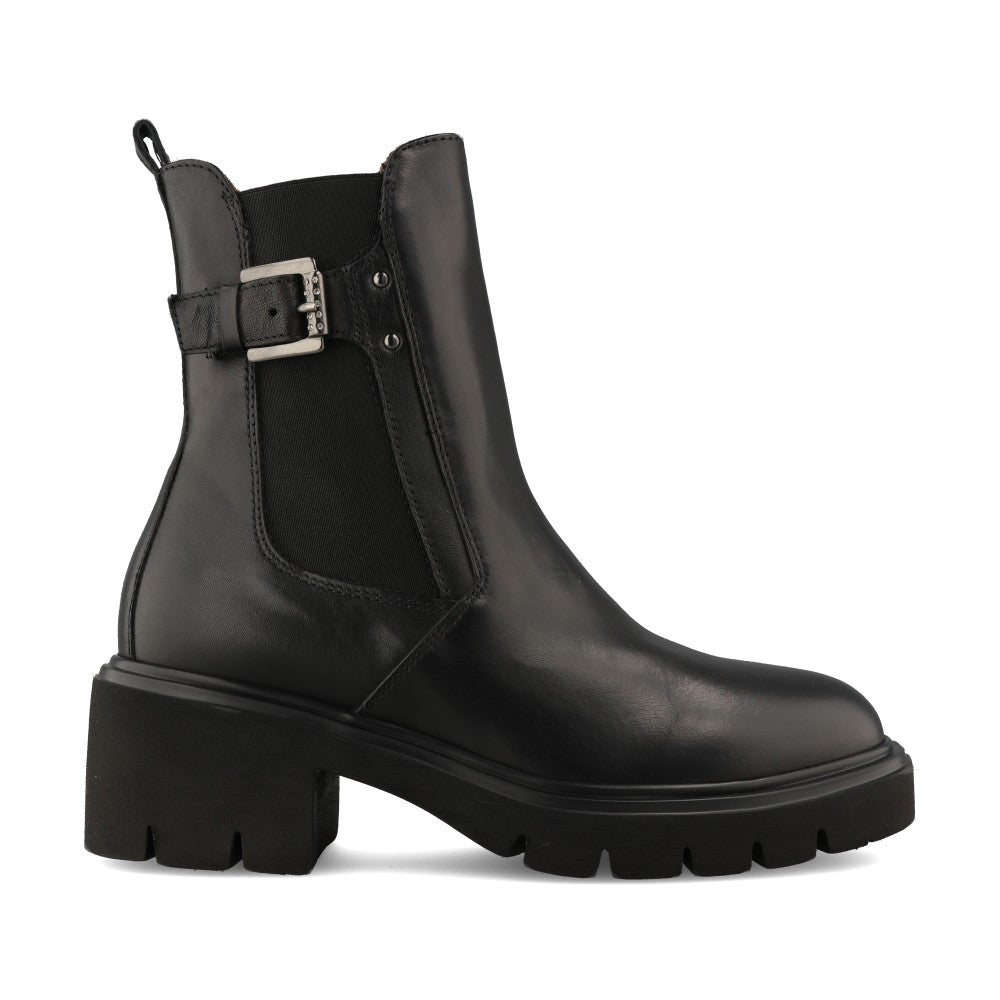 Ladies I514814d Block Heel Ankle Boot In Black