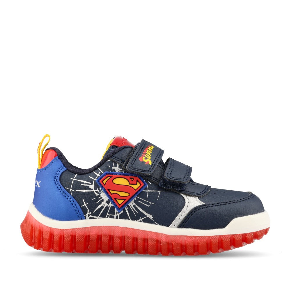 Boys B565zb B Lightyloo Velcro Trainer In Navy