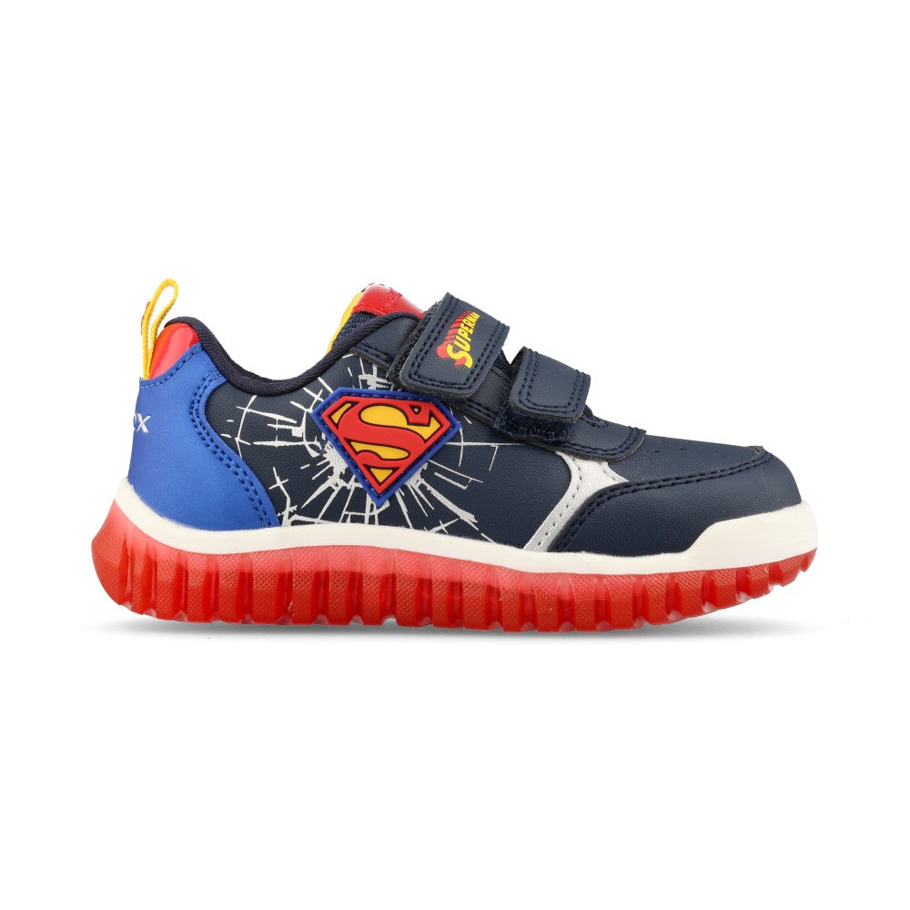 Boys B565zb B Lightyloo Velcro Trainer In Navy