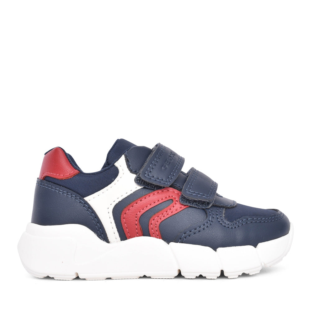 Boys B566gd B Flexyper Velcro Trainer In Navy