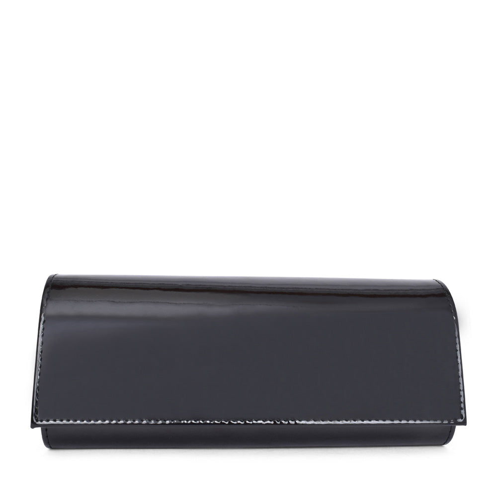 Ladies T11 8338 Clutch Bag In Blk Patent