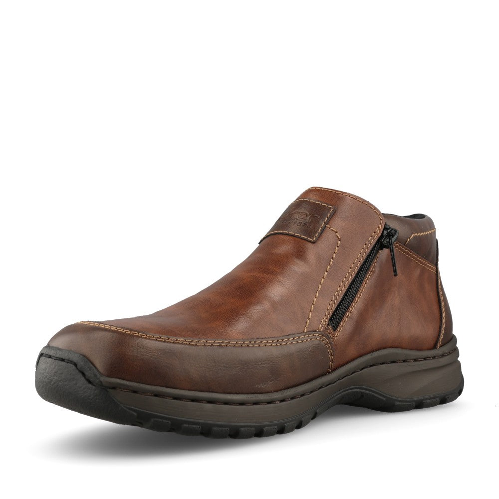 Rieker Mens 03352 Ankle Boot In Brown