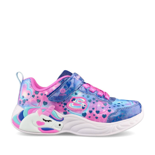 Girls 303063l S Lights Unicorn Dreams Trainer In Navy