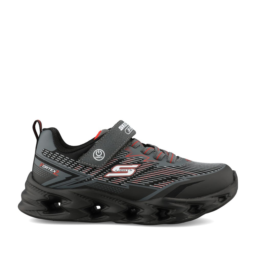 Boys 400605l S Lights Vortex Veltrox Trainer In Black