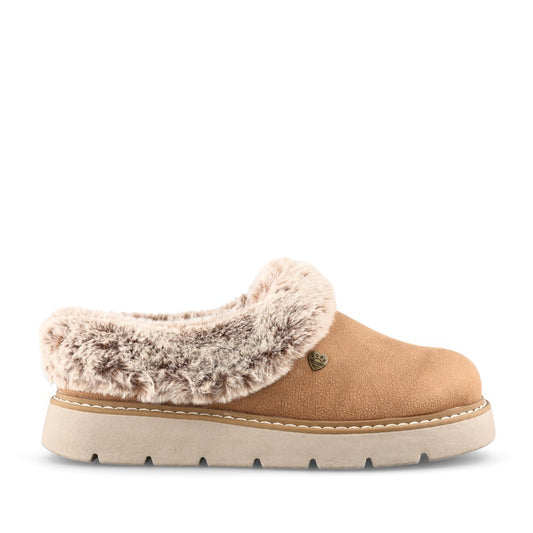Ladies 114762 Keepsakes Lite Cozy Slipper In Chestnut