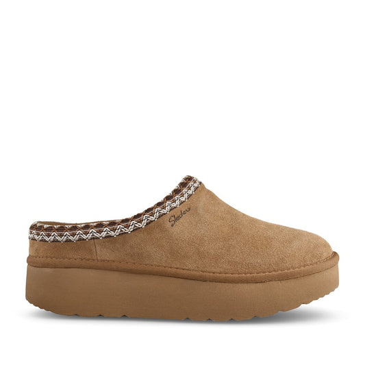 Ladies 169144 Cozy Campfire Cascade Slipper In Chestnut