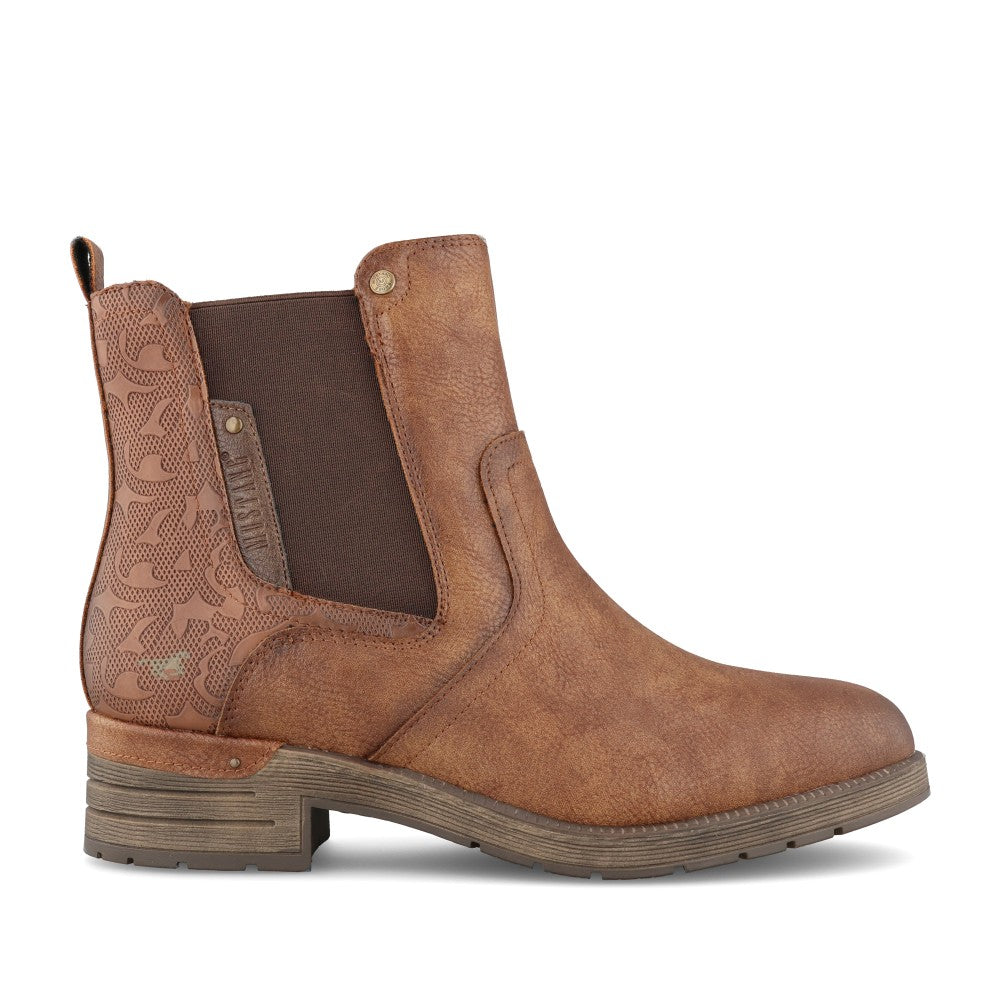 Ladies 72001 Ankle Boot In Cognac