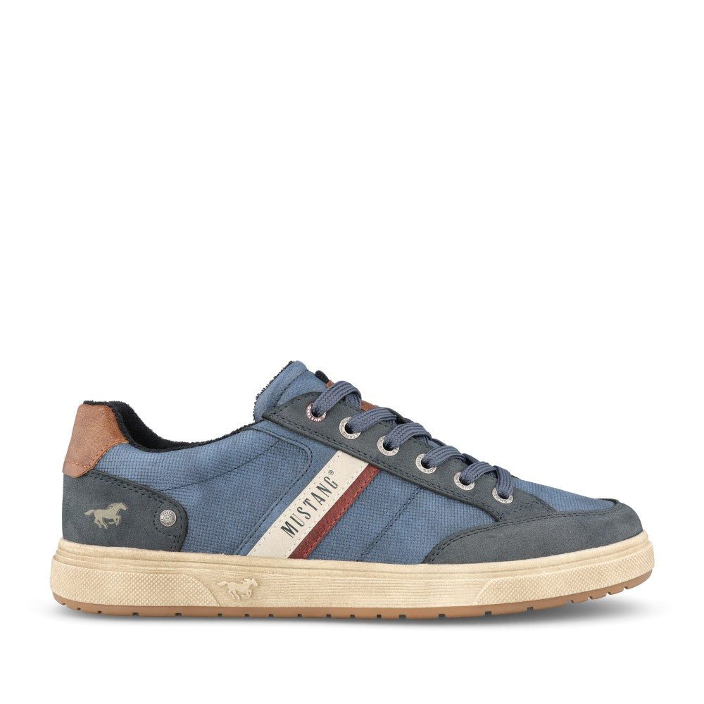 Mens 61001 Laced Trainer In Navy