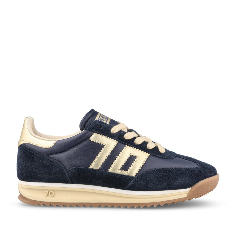 Ladies Jogger N03 Laced Trainer In Navy