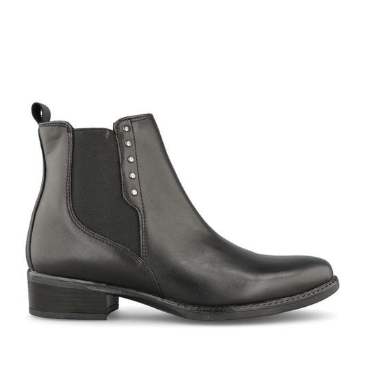 Ladies Crest 1983 Low Heel Ankle Boot In Black