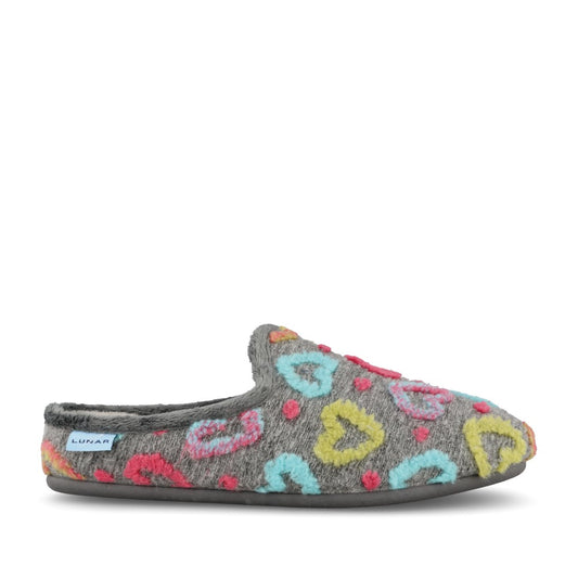 Ladies Valentine Kla233 Mule Slipper In Grey