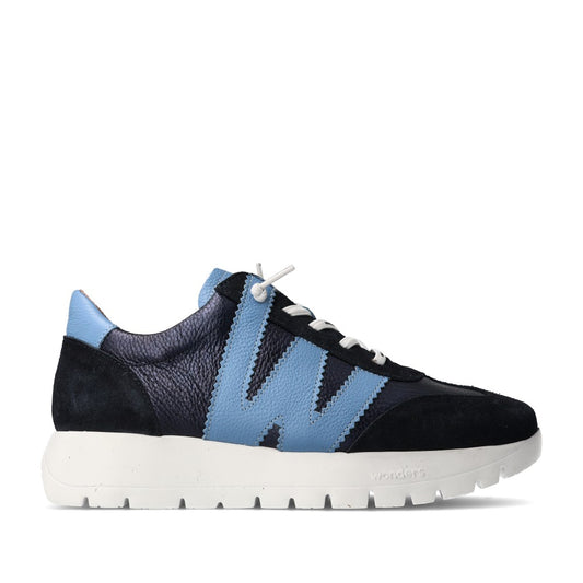 Ladies A-2476 Slip-on Trainer In Navy