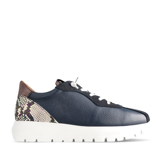 Ladies A-2495 Slip-on Trainer In Navy