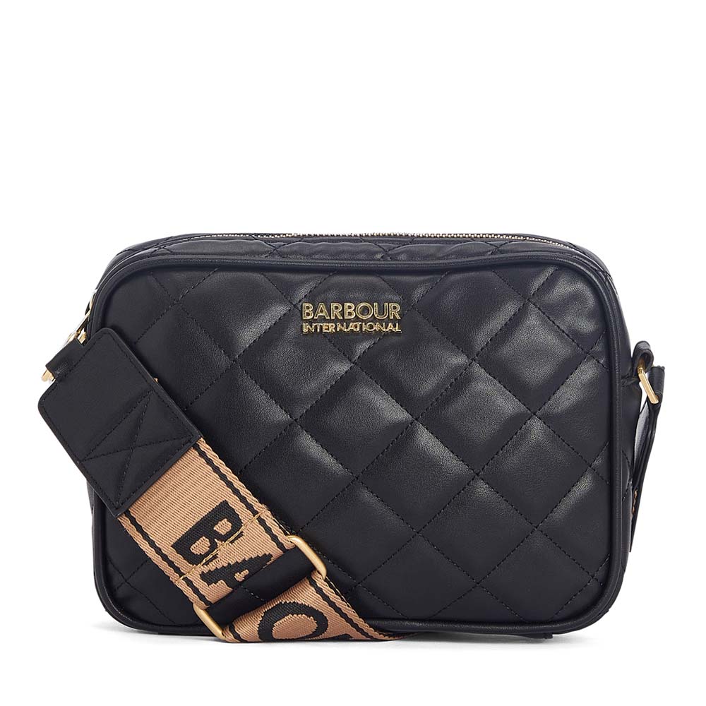 Ladies Sloane Quilted Crossbody In Black