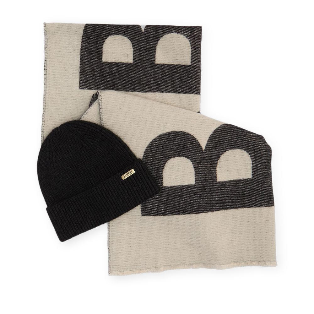 Ladies Pendle Beanie & Milla Scarf In Black