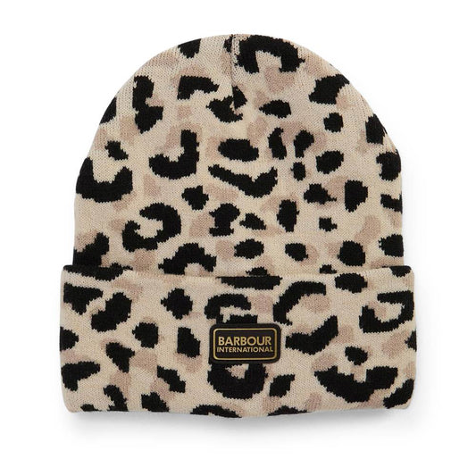 Ladies Harley Beanie Hat In Leopard