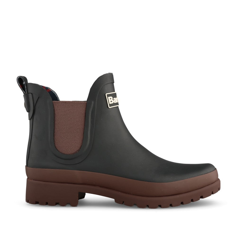 Ladies Mallow Chelsea Welly Boot In Black