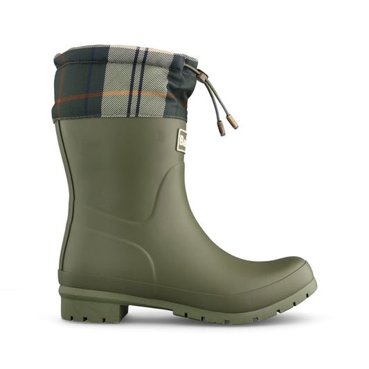 Ladies Mowbray Mid Welly In Olive