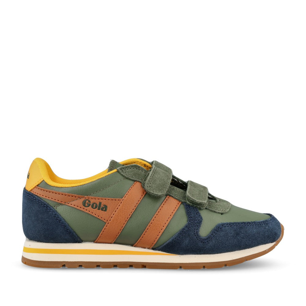 Boys Daytona Pure Cka319 Velcro Trainer In Green