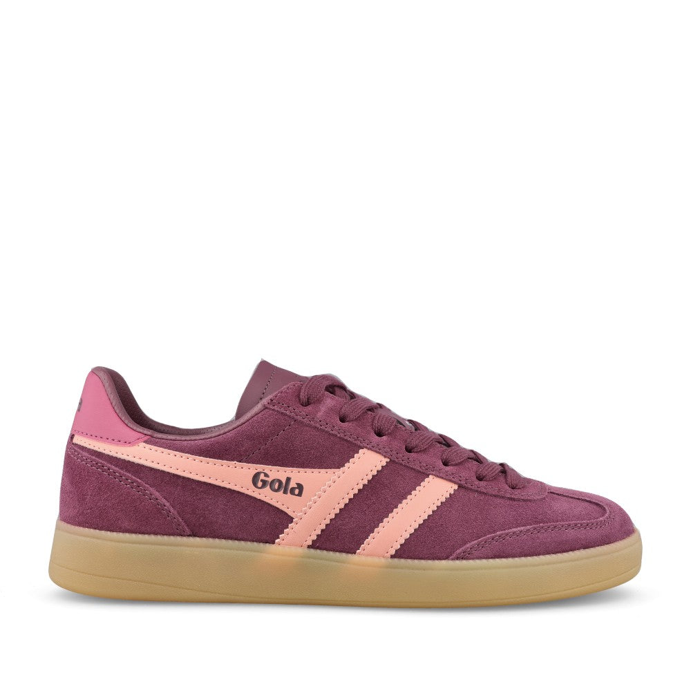Ladies Viper Clb735 Laced Trainer In Wine
