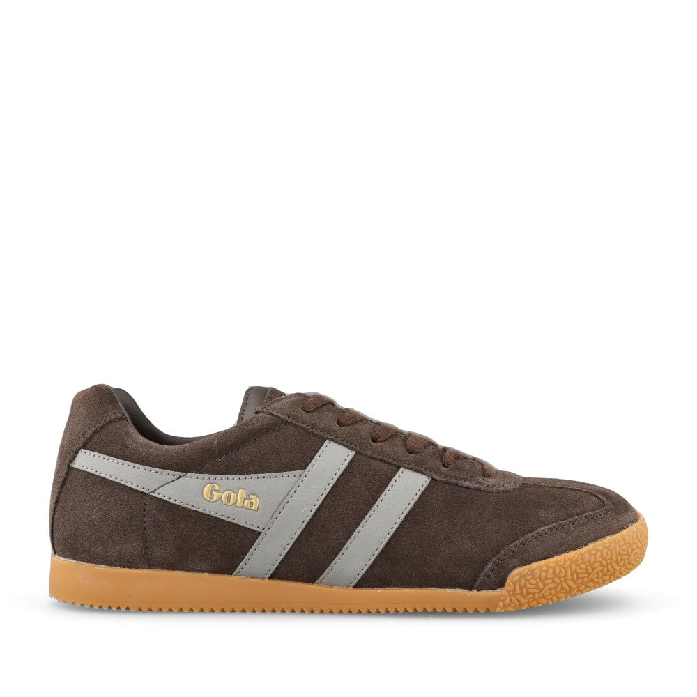 Mens Harrier Cma192 Laced Trainer In Mocha