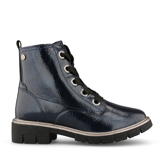 Ladies Jojo Ulb350 Laced Ankle Boot In Navy