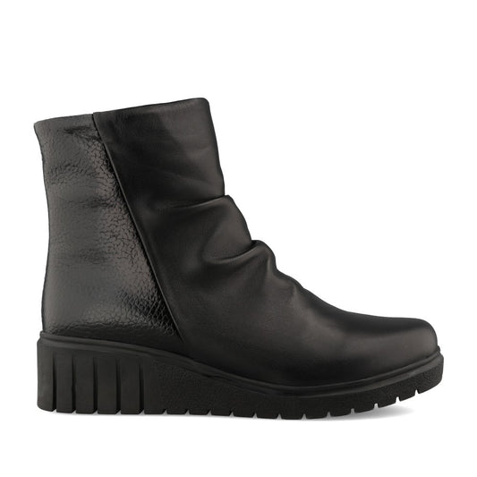 Ladies Adlee Ulb443 Wedge Ankle Boot In Black