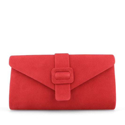 Ladies Aletta Ulg085 Clutch Bag In Red