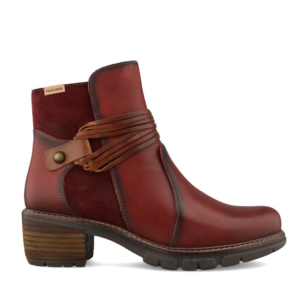 Ladies W1t-8906c San Sebastian Ankle Boot In Burgandy