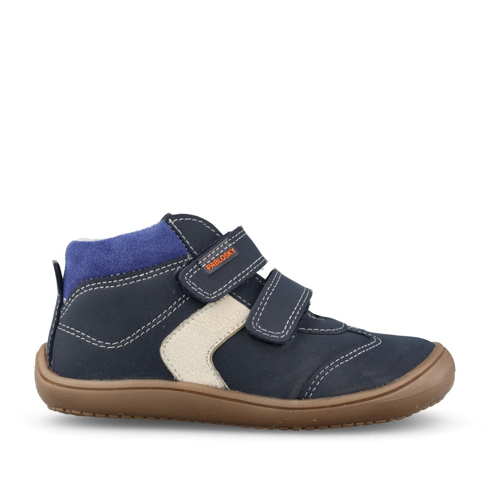 Boys 064224 Double Velcro Boot In Navy