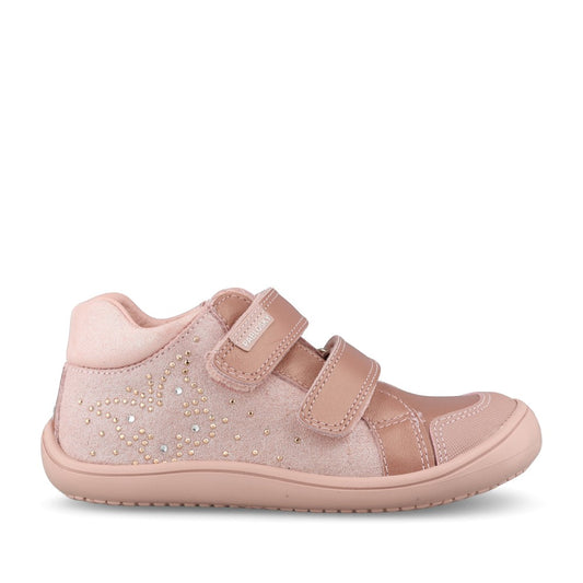 Girls 064570 Double Velcro Boot In Rose