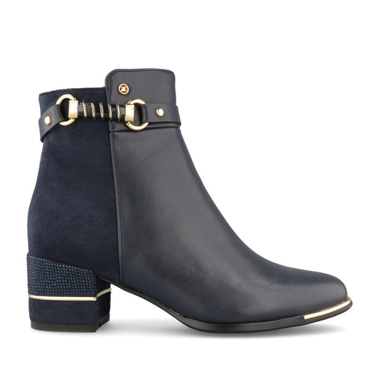 Ladies Jayapura Ankle Boot In Cobalt