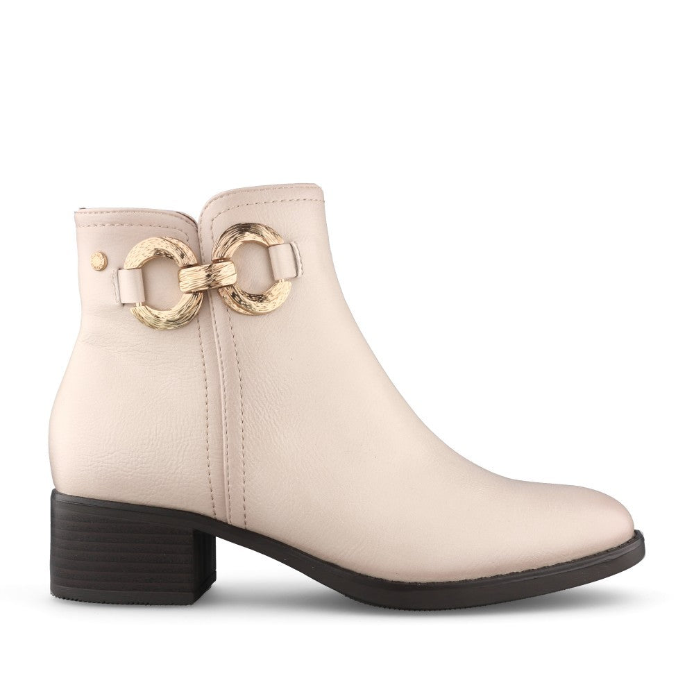 Ladies Imperia Ankle Boot In Nude