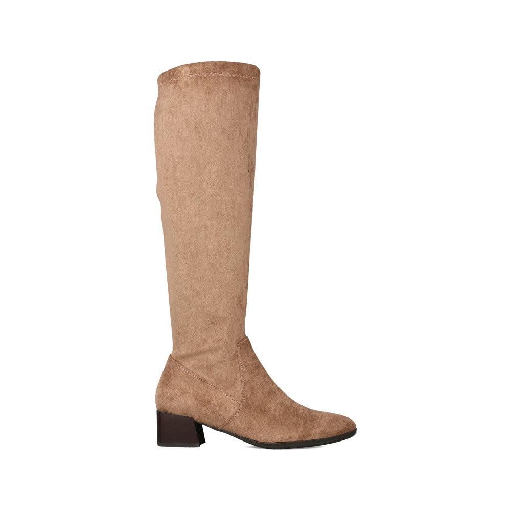 Ladies Emmetton Long Leg Boot In Taupe