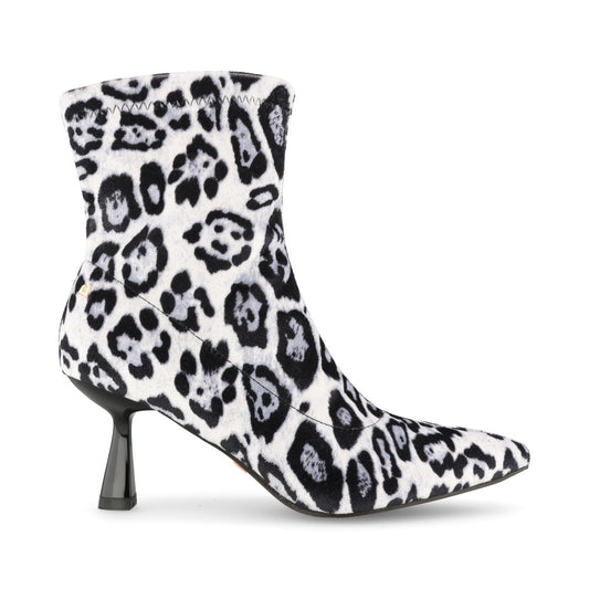 Ladies A Fire Love Medium Heel Ankle Boot In Animal