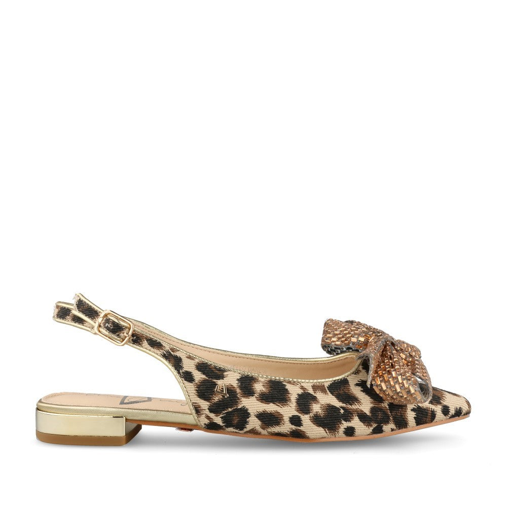 Ladies Hello Darlin Sling Back Shoe In Animal