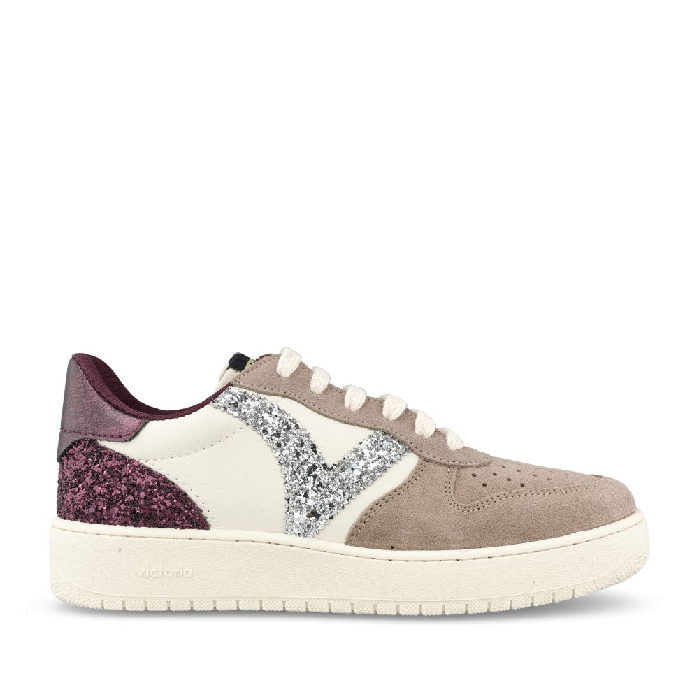 Ladies 1258271 Madrid Laced Trainer In Beige