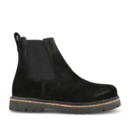 Ladies 1028187 Highwood Suede Slip-on Boot In Black