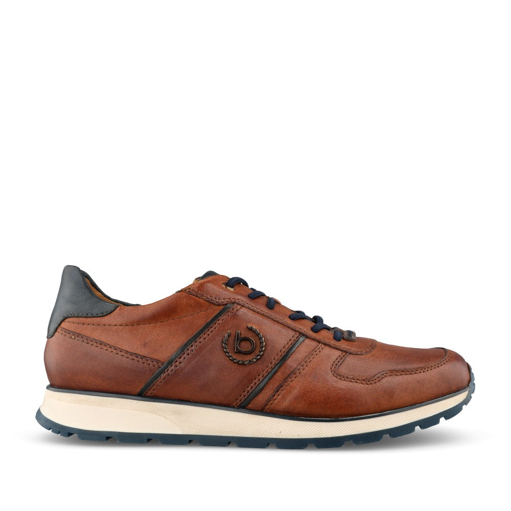 Mens Apa03 Ivo Laced Trainer In Cognac
