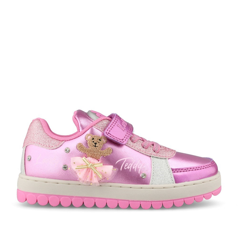 Girls Lk5210 Mille Steele Velcro Trainer In Pink