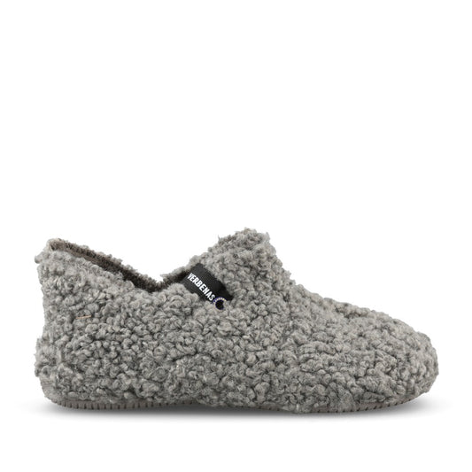 Ladies Yoi Curly Slipper In Dark Grey