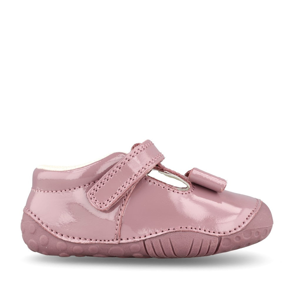 Girls Wiggle Mauve Patent Velcro Shoe In Kids G Fit