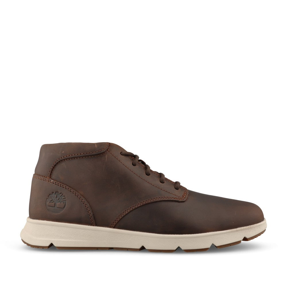 Mens Parker Street Laced Ankle Boot In Dark Brown