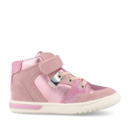 Girls 89060 Double Velcro Boot In Rose
