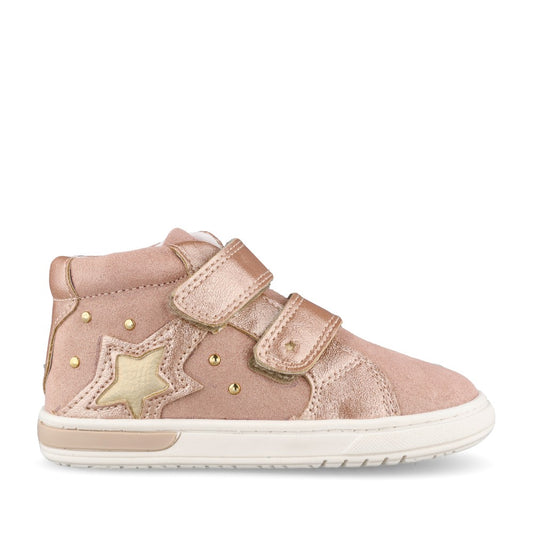 Girls 89062 Double Velcro Boot In Rose