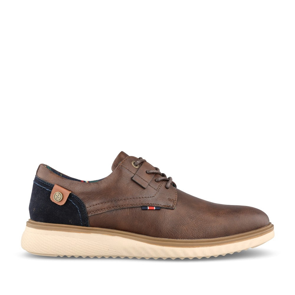 Mens 144510 Laced Shoe In Brown