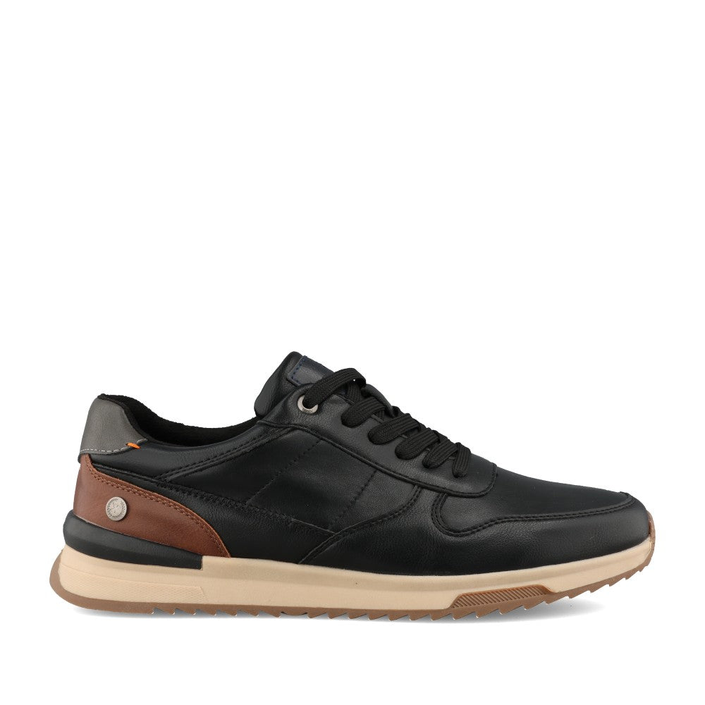 Mens 144557 Laced Trainer In Black