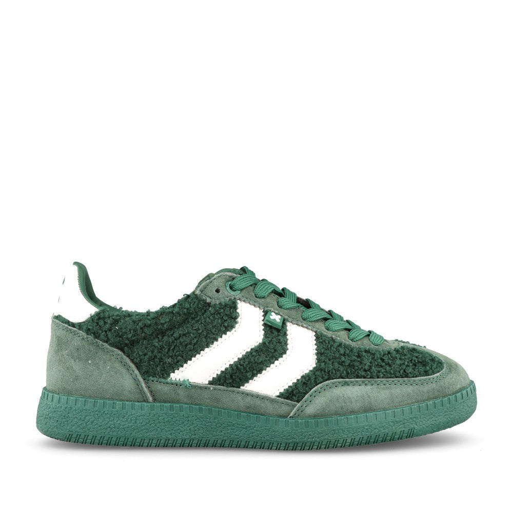 Ladies 144734 Laced Trainer In Green
