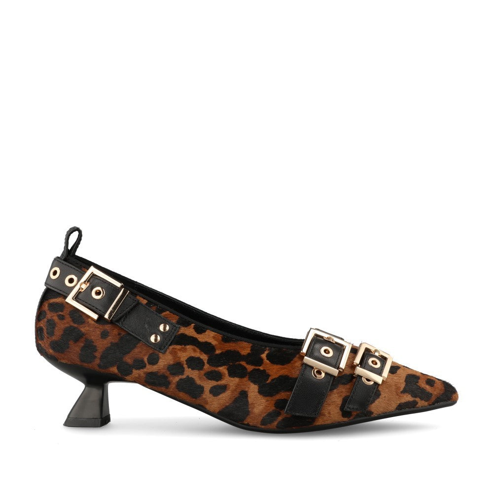Ladies 1312902 A-romulo Court Shoe In Leopard