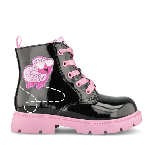 Girls 251342 Laced Ankle Boot In Black